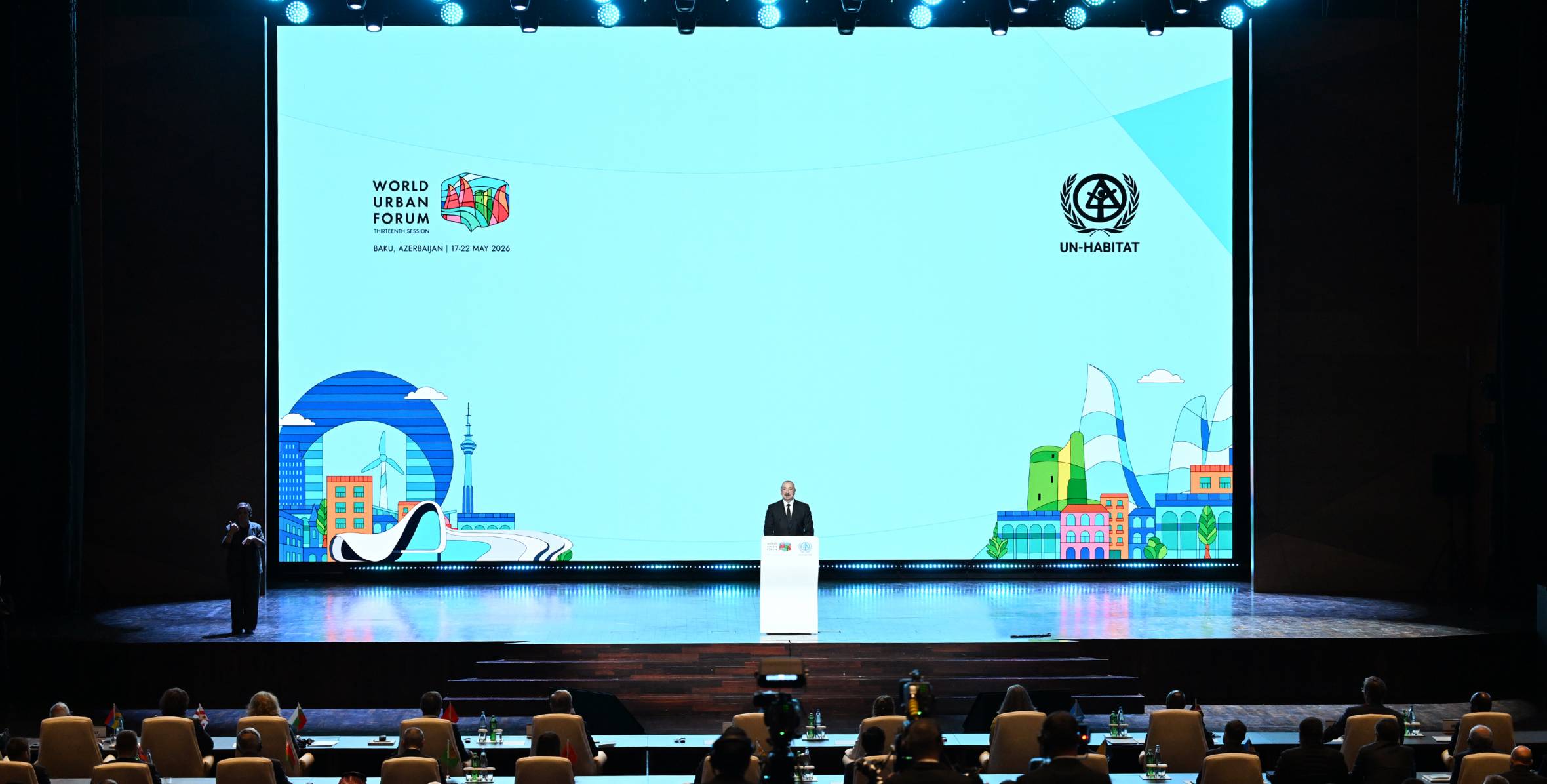 President Ilham Aliyev attended the opening ceremony of the 13th Session of the World Urban Forum (WUF13) in Baku Xeber basligi